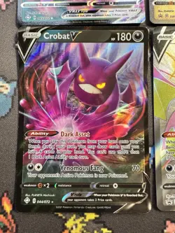 4 x CROBAT Card Lot Pokemon Shining Fates VMAX FULL ART SWSH099 Black Star Promo - Image 4