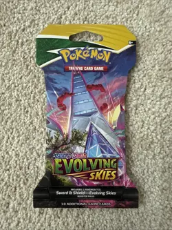 EMPTY Evolving Skies Sleeved Booster Pack Duraludon No Cards Price For ONE Pack - Image 1