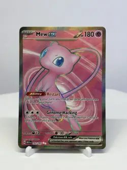 Pokemon Mew EX TCG Scarlet & Violet Full Art Holo Ultra Rare Card 193/165 NM - Image 1