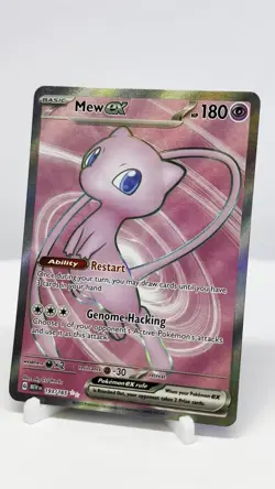 Pokemon Mew EX TCG Scarlet & Violet Full Art Holo Ultra Rare Card 193/165 NM - Image 2