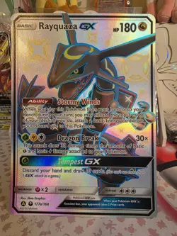Rayquaza GX JUMBO 177a/168 PROMO Hidden Fates Oversized Pokemon Card LP - Image 2