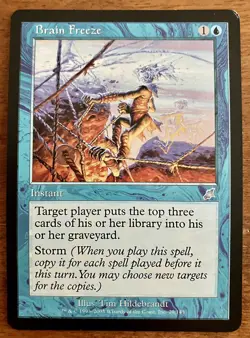 Brain Freeze Scourge NM Blue Uncommon MAGIC THE GATHERING MTG CARD - Image 1