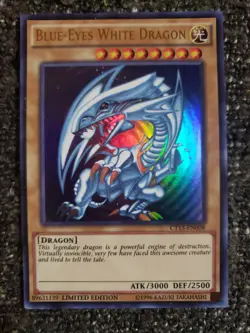 YuGiOh CT13 Limited Ed UR Holofoil Cards Blue Eyes White Dragon & Dark Magician - Image 2
