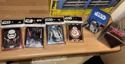 Star Wars weiss schwarz Penny Sleeves Raw Storage Box Card Dividers psa bgs set - Image 1