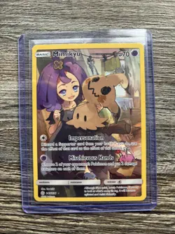 Pokemon Mimikyu TCG Cosmic Eclipse Holo Card 245/236 Secret Rare - Image 1
