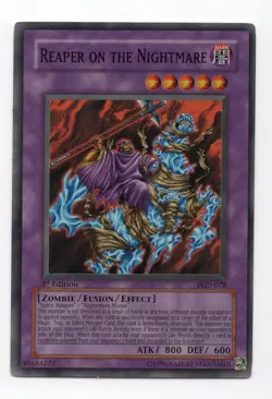 Yugioh! Reaper on the Nightmare PGD-078 Super Rare 1st Edition NM Card - Image 1