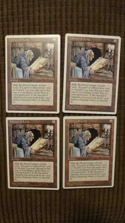 Magic: the Gathering / MtG Library of Leng x4 Fourth Edition - Image 1
