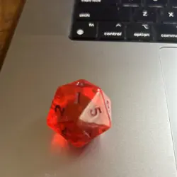 MTG OVERSIZED Blood Red D20 Spindown Life Counter Innistrad Crimson Vow - Image 2