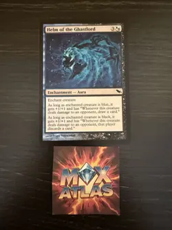 MTG 1x Helm of the Ghastlord # 166 Shadowmoor Pauper Magic the Gathering x1 LP - Image 1