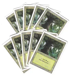 MTG 10 Forest (C) Revised Basic Land - SAME ART - Magic - Image 1