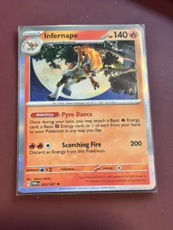 M/NM Infernape 33/167 Holo Rare Twilight Masquerade Pokemon TCG - Image 1