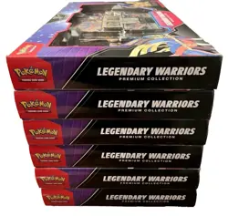 *Set of 6* Pokemon TCG Legendary Warriors Premium Collection Sealed - Image 1