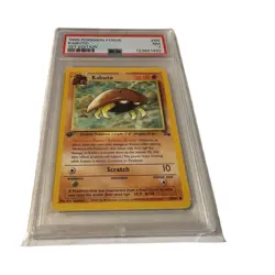1999 PSA 7 Pokemon Fossil Kabuto #50 1st Edition Graded - Image 1