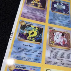 Pokemon Legendary Collection Uncut Sheet (See Description Prior To Bidding) - Image 2