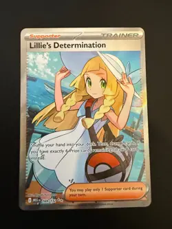 TCG Pokemon Lillie's Determination 169/132 Mega Evolution Ultra Rare Holo NM/M - Image 1