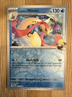 Cynthia's Milotic 053/182 Sv10: Destined Rivals Reverse Holo Pokemon NM - Image 1