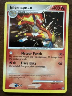 Pokemon Infernape 5/130 Diamond & Pearl Base Set Cosmos Holographic Rare - Image 1