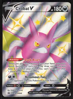 Pokemon TCG SWSH Promos #098 Crobat V NM - Image 1