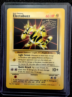 Pokemon TCG Electabuzz #2 Warner Bros Movie Black Star Promo Non-Holo Rare NM - Image 1