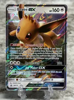 DA107259 Pokemon Eevee GX SM175 Sun & Moon Black Star Promo Holo - Image 1