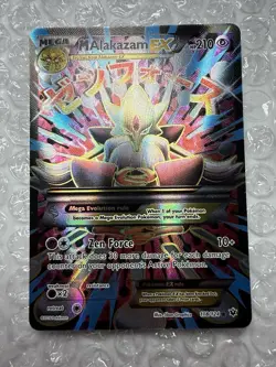 Mega MAlakazam EX Full Art Holo 118/124 Fates Collide Pokemon Card NM/LP - Image 2