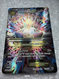 Mega MAlakazam EX Full Art Holo 118/124 Fates Collide Pokemon Card NM/LP - Image 3