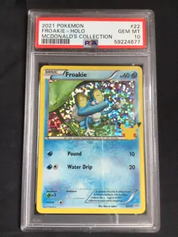 Pokemon Cards: McDonalds Collection Holo: Froakie 22/25: PSA 10 - Image 1