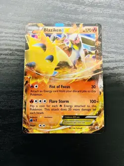Blaziken EX XY54 Promo Rare Holo Pokemon Card Good Condition Never Played - Image 2