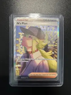 Pokemon TCG N's Plan 170/086 Sir S&V Black Bolt Card - Image 1