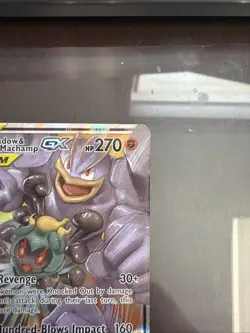 Pokemon TCG Marshadow & Machamp GX Holo Card 82/214 Sm-Unbroken Bonds - Image 3