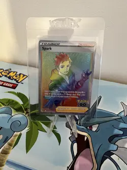 Spark 085/078 Pokemon GO Rainbow Secret Rare Full Art Trading Card Near Mint - Image 1
