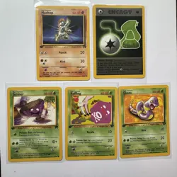 Pokemon TCG Team Rocket 1st Edition NM - 5 Card Lot. 56 - 59/82 & 82/82 - Image 1
