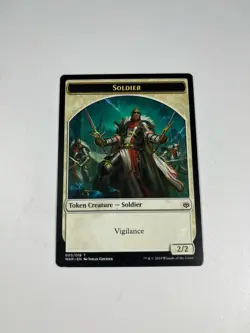 Soldier 2/2 Vigilance MTG Magic The Gathering War of the Spark Magic Card - Image 1