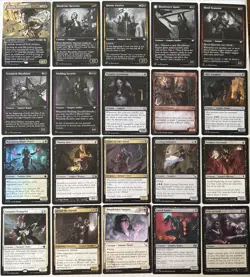 20x MTG Black Vampires - No Duplicates - w/Rare Foil Playable Commander Vampire - Image 1