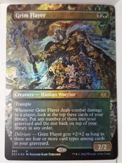 Grim Flayer - Borderless Foil - Double Masters - Magic the Gathering MTG Nice! - Image 1