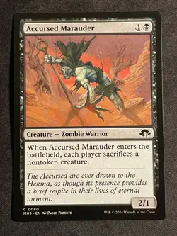MTG Accursed Marauder, NM-Mint, (MH3 #0080) Regular - Image 1