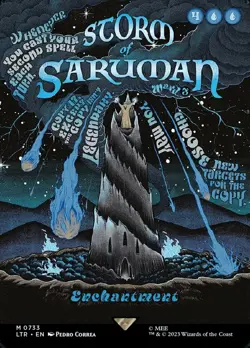 MTG Storm of Saruman - Foil - Borderless Poster, The Lord of the Rings: Tales of - Image 1