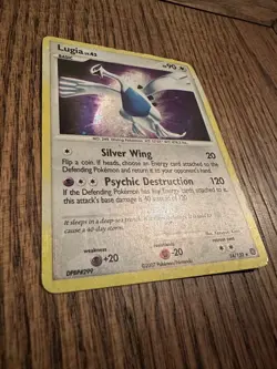 Pokemon Lugia 14/132 LP Holo Rare w/Swirl HOLO BLEED Secret Wonders - Image 2