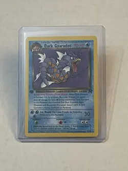 VTG Pokemon TCG Dark Gyarados 25/82 1st Edition Team Rocket Non-Holo Rare WOTC - Image 1