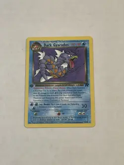 VTG Pokemon TCG Dark Gyarados 25/82 1st Edition Team Rocket Non-Holo Rare WOTC - Image 3