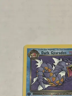 VTG Pokemon TCG Dark Gyarados 25/82 1st Edition Team Rocket Non-Holo Rare WOTC - Image 4