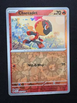 Charcadet 032/191 Reverse Holo Common LP-NM - Pokemon S&V Surging Sparks SSP - Image 1