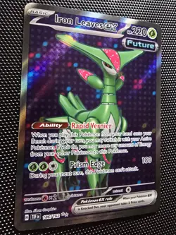 Pokemon Iron Leaves ex 186/162 Temporal Forces SV Ultra Rare Full Art - Image 3