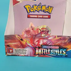Empty Battle Styles Pokemon Booster Box TCG Display Only Sword & Shield - Image 3