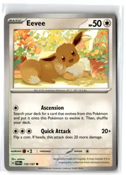 2024 Scarlet & Violet Series - Twilight Masquerade Eevee #135 Common - Image 1