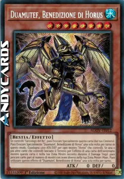 DUAMUTEF, BENEDIZIONE DI HORUS (Blessing Of) Segreta • AGOV IT012 • 1Ed • Yugioh - Image 1