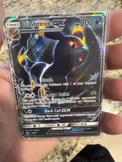 Pokemon Umbreon GX TCG Full Art Holo Card SM36 - Image 1