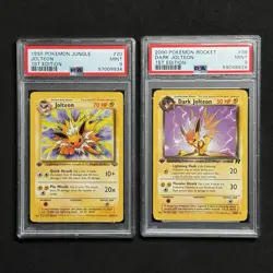 PSA 9 Pokemon 1st Edition JOLTEON Cards Lot 1999 Jungle & 2000 Dark Team Rocket - Image 4