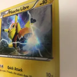 Pikachu Libre Holo 30/30 Pokemon LP- On Back Of Card - Image 3