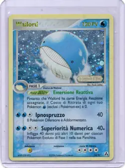 Pokemon Card - Wailord - 14/92 - EX Legend Maker - 2006 (Italian) - Image 1